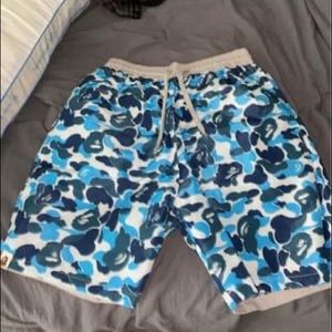 Bape ABC Reversible Shorts Blue/Gray